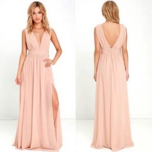 Lulu’s Elegant Heavenly Hues Maxi Dress M